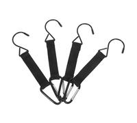 TOBBOMEY 4 pièces Lot de Crochets Métalliques Multifonctions avec Mousqueton Crochets Suspendus Robustes pour Sacs Bouteilles et Équipement de Camping pour Plein Air Baseball Tennis et