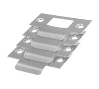 TOBBOMEY 4 Pièces Plaques de Fermeture Acier Inoxydable pour Portes Intérieures Targette Porte Intérieur Robuste et Résistante Corrosion Kit Installation de Verrouillage Sécurisé Compatible