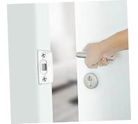 TOBBOMEY 4 pièces Plaques de Porte Acier Inoxydable Plaques de Gâche pour Targette de Porte Intérieure Renfort Sécurisé pour Serrure D Type Résistance Corrosion et Haute
