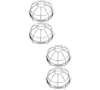 TOBBOMEY 4 Pièces Protection Résistante pour Détecteur de Fumée et Sprinkler Incendie Couverture Installation Rapide pour Maison Bureau Hôtel