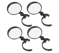 TOBBOMEY 4 Pièces Rétroviseurs Grand Angle Ajustables Miroir Guidon pour Vtt Accessoire Cyclisme Sécurité Nuit