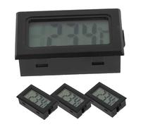 TOBBOMEY 4 Pièces Thermomètre Numérique Encastré avec Capteur Précis Compact et Multifonction pour Maison Terrarium et Usage Expérimental