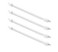 TOBBOMEY 4 Pièces Tube Chauffant Électrique Quartz Haute Efficacité Élément de Remplacement pour Chauffage Électrique Résistance Stable et Répartition Homogène Chaleur Compatible pour Poêle