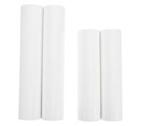 TOBBOMEY 4 Recharges pour Rouleau Antistatique Adhésif - Lot Mixte 8 et 10 Pouces - Ruban Adhésif Déchirable Ultra-doux pour Meubles, Sols et Surfaces Industrielles - Élimination