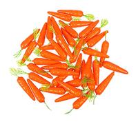 TOBBOMEY 40 Pièces Mini Carottes Artificielles Réalistes pour Décor Micro Paysage Accessoires Maison de Poupée Décoration Jardin et Cuisine
