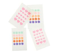 TOBBOMEY 4feuilles Hydrocolloid Face Mole Patches Fast-acting Skin Patches for Treatment Self-adhesive Tiny Stickers with Shapes for Sensitive Skin