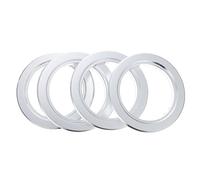TOBBOMEY 4pièces Anneau De Protection pour Nichoirs Accessoire De Nidification pour Oiseaux avec Trou Durable Aluminium