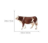 TOBBOMEY 4pièces Lot de Modèles De Simulation Animaux De Ferme Vaches Jouets Éducatifs Garçon Et Filles Réaliste pour Imagination Apprentissage Ludique Intérieur
