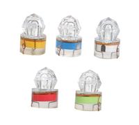 TOBBOMEY 5 pièces Lampe LED sous Étanche Anti-Pression pour Nocturne Mer Profonde avec Lumières Rouge Bleu Blanc Vert