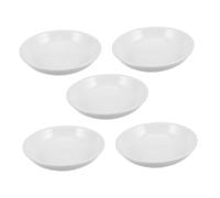 TOBBOMEY 5 pièces Plateau Céramique pour Chauffe-Cire Lot de Plateau Solide Réutilisable pour Fondant Parfumé et Brûleur Huile Essentielle Remplacement pour Brûleurs