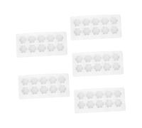 TOBBOMEY 5 pièces Plateau Œufs Mousse Perlée Antichoc Support Emballage Œufs Poule Boîte sans Carton Rangement Sécurisé pour Maison ou Magasin