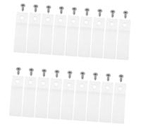 TOBBOMEY 50 ensembles Plastic Drawer Stoppers With Screws Non-slip Furniture Repair Tool For Dresser And Chest Drawer Slide Side Fixing Replacement Parts