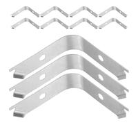 TOBBOMEY 50 Pièces Clips pour Cadres Photo en Alliage d'Aluminium Fixations Murales Invisibles Ressorts Métalliques Supports pour Petits Tableaux Accessoires d'Encadrement Pratiques