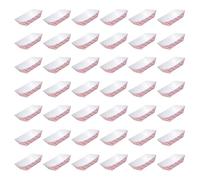 TOBBOMEY 50 pièces Lot de Plateaux Jetables Multi-usage pour Snacks et Desserts Bateaux Alimentaires Décoratifs pour Fêtes Repas Familiaux et Restauration