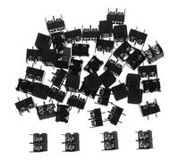 TOBBOMEY 50 pièces Pin Screw Terminal Block Connector Pitch For Secure Electrical Wiring And Pcb Applications