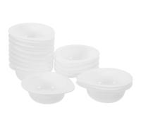 TOBBOMEY 50 Pièces Travel Lotion Containers Waterdrop Shape PP Facial Mask Storage Jars Small Plastic Cups for Skincare Samples and DIY Cosmetics