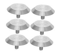 TOBBOMEY 6 pièces Clous en Acier Inoxydable pour Voies Publiques Marqueurs Antidérapants de Sécurité pour Aveugles Signalisation Visuelle pour Trottoirs Métros et Aéroports