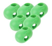 TOBBOMEY 6 pièces Connecteur de Corde Escalade pour Garçon Fille Lot de Clips Croisés Plastique Vert Fixation Rapide pour Filet Escalade Accessoire Ludique pour Aire de Jeu