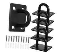 TOBBOMEY 6 pièces Crochets de Plafond Acier Inoxydable Robustes avec Plaque à Œil pour Fixation Murale et Suspension Sécurisée pour Plantes Pots Suspendus et Charges