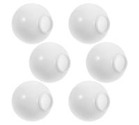 TOBBOMEY 6 pièces LED Ampoule Abat-jour Anti-buée Rond Diffuseur Lumière Sphérique Compatible Globe et Semi-sphérique Lampes Lot de Couvercles Blancs pour Projets Éclairage Résidentiel et