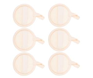TOBBOMEY 6 pièces Loofah Exfoliant Visage et Corps Naturel Tampon Réutilisable pour Nettoyage Gommage Doux et Démaquillant pour Femme et Homme Soin Peau Exfoliant et Purifiant