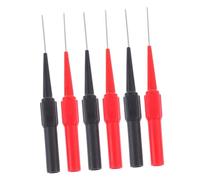 TOBBOMEY 6 Pièces Multimeter Test Lead Pins Set Stainless Steel Piercing Needles For Automotive And Electrical Back Probing Practical Vehicle Maintenance Tool
