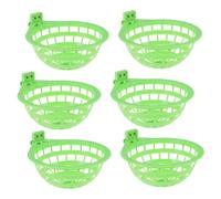 TOBBOMEY 6 pièces Nichoirs Plastique pour Oiseaux Nid Suspendu pour Cage Perroquet Pigeon Canari Outil Éclosion Facile à Installer et Nettoyer Convient Aux Petits et Moyens Volatiles