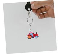 TOBBOMEY 6 Pièces Porte Clés Ferme pour Garçon Fille Récompenses Scolaires et Fête de Printemps Cadeau Thème Accessoire Décoratif et Pratique