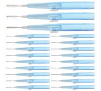TOBBOMEY 60 Cure-dents Interdentaires Push-pull Bleu Embout Souple, Brosse De Nettoyage Buccal Pour Appareils Orthodontiques, Hygiène Voyage, Élimination Plaque Et Débris, Outil Compact