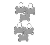 TOBBOMEY 6pièces Plaque Identification pour Animaux Inoxydable De Médailles Personnalisées pour Chiens Et Chats Étiquettes avec Gravure De Noms Et Numéros De Téléphone Design