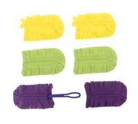 TOBBOMEY 7 pièces Recharge Plumeau Réutilisable Têtes de Chiffon Remplaçables pour Dépoussiérage Lavables et Polyvalentes pour Sols Fenêtres Ventilateurs et Surfaces Dures Maison et Au