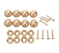 TOBBOMEY 8 Ensembles Set de Vis Décoratives Laiton avec Capuchons pour Meubles et Miroirs Couvre-vis Résistants Corrosion pour Fixation Murale et Amélioration Esthétique Intérieure