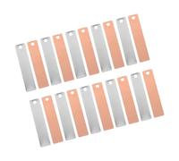 TOBBOMEY 8 Paires Bandes Cuivre et Zinc pour Batterie Fruit DIY Matériaux Expérimentaux Éducatifs Électrodes Kit Scientifique pour Garçon Fille et Familles