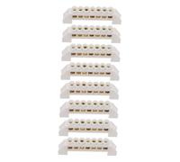 TOBBOMEY 8 Pièces Borne de Connexion Cuivre Positions Barrette de Distribution Électrique Robuste Strip Terminal pour Boîtes Électriques Voiture et Bateau Haute Conductivité Installation