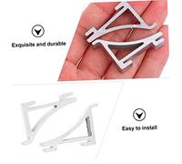 TOBBOMEY 8 pièces Lot de Clips Support Étagère Réfrigérateur Aluminium Robuste Faciles à Installer Crochets pour Clayette Frigo et Bac de Rangement Remplacement pour Congélateur