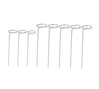 TOBBOMEY 8 pièces Support Plantes Jardin Tiges pour Fleurs Grimpantes et Légumes Supports Anneaux pour Tiges Plantes Vivaces Intérieur et Extérieur