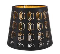 TOBBOMEY Abat-jour en Tissu Noir pour Lampe de Chevet E27, Design Simple et Élégant, Protège la Lampe et Crée une Ambiance Chaleureuse pour Salon ou Bureau
