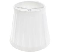 TOBBOMEY Abat-Jour en Tissu Plissé Blanc, Petit Abat-Jour pour Lampe de Bureau et Lustre, Installation Simple par Pince, Accessoire de Remplacement pour Maison et Espace de Travail