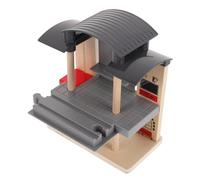 TOBBOMEY Accessoires de Voie Ferrée Bois pour Circuit de Train Électrique Connecteurs de Rails pour Gare Bois Jeu Créatif pour Tout-Petits Garçon Fille