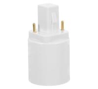 TOBBOMEY Adaptateur de Douille pour Ampoule G23 vers E27 Convertisseur Compact à 2 Broches en Pbt Compatible Éclairage Résidentiel et Commercial Base d'Adaptateur Sécurisée pour Lampes