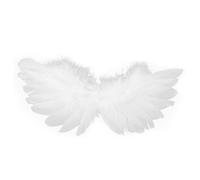 TOBBOMEY Ailes Ange Blanches Miniatures pour Bjd Accessoires Légers et Faciles à Fixer pour Costumes Cosplay et Fêtes Thématiques