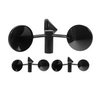 TOBBOMEY Anémomètres à Coupelles en Métal Lot de 3 - Accessoires pour Instrument de Mesure Vitesse du Vent - Usage Extérieur pour Turbines Météorologiques et Systèmes de Ventilation