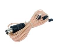 TOBBOMEY Antenne FM Dipôle avec Connecteur Femelle Droit Câble Coaxial pour Radio Amplificateur et Chaîne Hi-FI