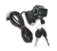 TOBBOMEY Antivol de contact pour vélo électrique avec clé - Interrupteur de sécurité de guidon de 22 mm pour trottinette électrique, remplacement de la serrure numérique pour accélérateur au