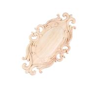 TOBBOMEY Applique Bois Sculpté Décoratif Ornement Mural et Meuble Style Européen Facile à Poser pour Porte Armoire et Décoration Intérieure
