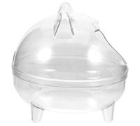 TOBBOMEY Bac à Sable pour Hamster Et Chinchilla Salle De Bain Transparent Facile à Nettoyer Observer Jouet De Fouille pour Petits Animaux