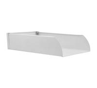 TOBBOMEY Bac de Drainage Aluminium pour Gouttière Extension de Descente Pluviale Résistante Bac Récupérateur Eau pour Villa et Bâtiment Protection Érosion et Humidité