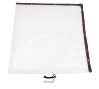 TOBBOMEY Bâche Imperméable pour Poulailler 3x3 M avec Cordon de Serrage et Attaches - Protection Hivernale Transparente Renforcée Résistante la Déchirure pour Enclos Extérieur