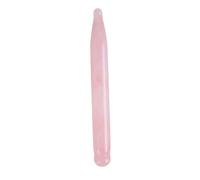 TOBBOMEY Baguette De Massage En Quartz Rose Naturel Bâton De Gua Sha En Cristal Massage Facial Et Corporel Doux Irritation Visage Yeux Cou Thérapie De Points D'acupuncture Et Relaxation