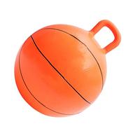 TOBBOMEY Balle Sauteuse Garçon Fille Gonflable avec Poignée Extérieur et Intérieur et Antichoc Forme Basket Ball pour Garçons et Filles